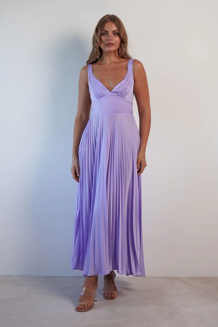 TRENDLER – Damen Kleid Plissiert mit V-Ausschnitt | Sommer Trägerkleid Elegant & Bequem