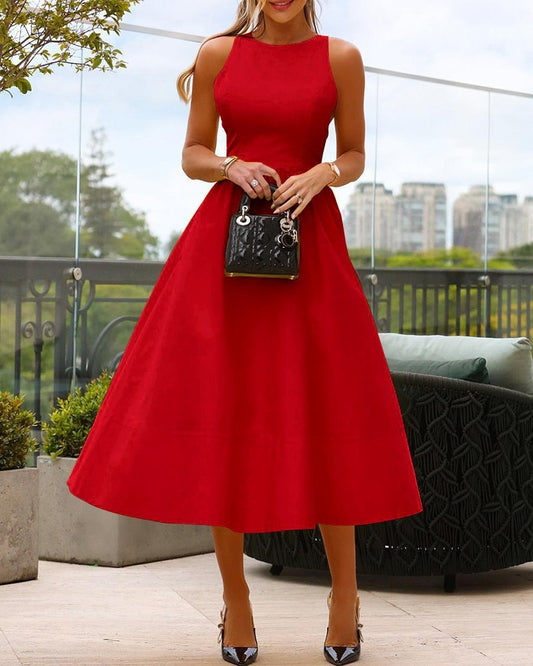TRENDLER – Damen Midirock Elegant | Modischer Faltenrock Sommer & Alltag Bequem & Stylisch